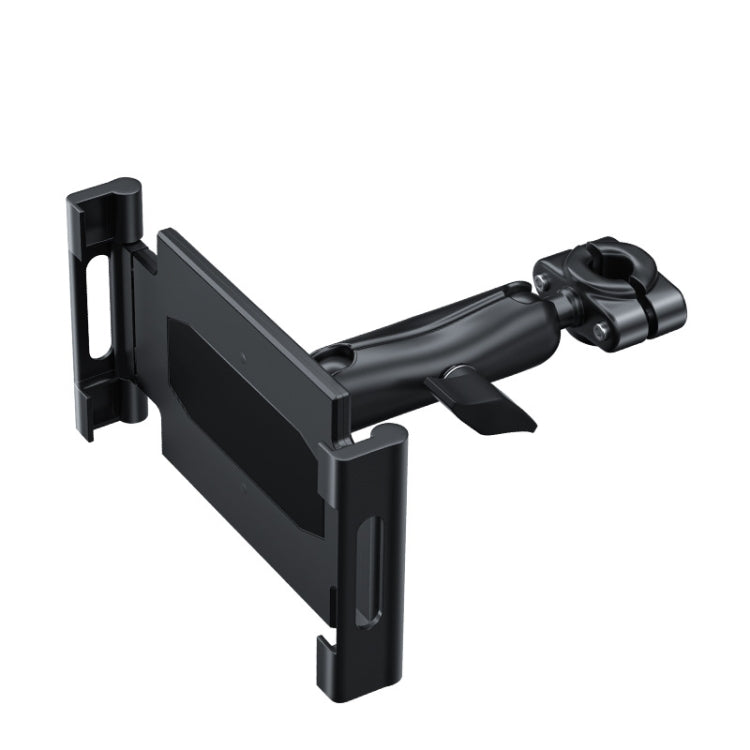 Car Rear Seat Folding Stretchable Headrest Tablet Bracket, Plastic Clamp Arm, Metal Clamp Arm