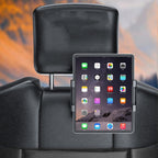 Car Rear Seat Folding Stretchable Headrest Tablet Bracket, Plastic Clamp Arm, Metal Clamp Arm