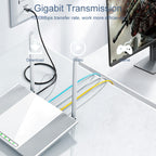 SAMZHE Cat6A Ethernet Cable UTP Network Patch Cable, 0.5m, 1m, 1.5m, 2m, 3m, 5m, 8m, 10m, 15m, 20m
