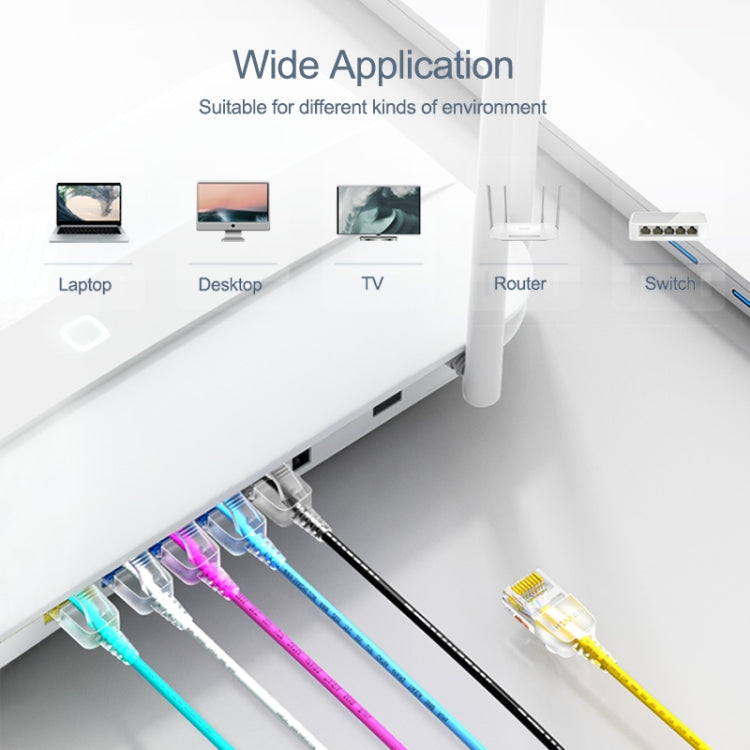 SAMZHE Cat6A Ethernet Cable UTP Network Patch Cable, 0.5m, 1m, 1.5m, 2m, 3m, 5m, 8m, 10m, 15m, 20m