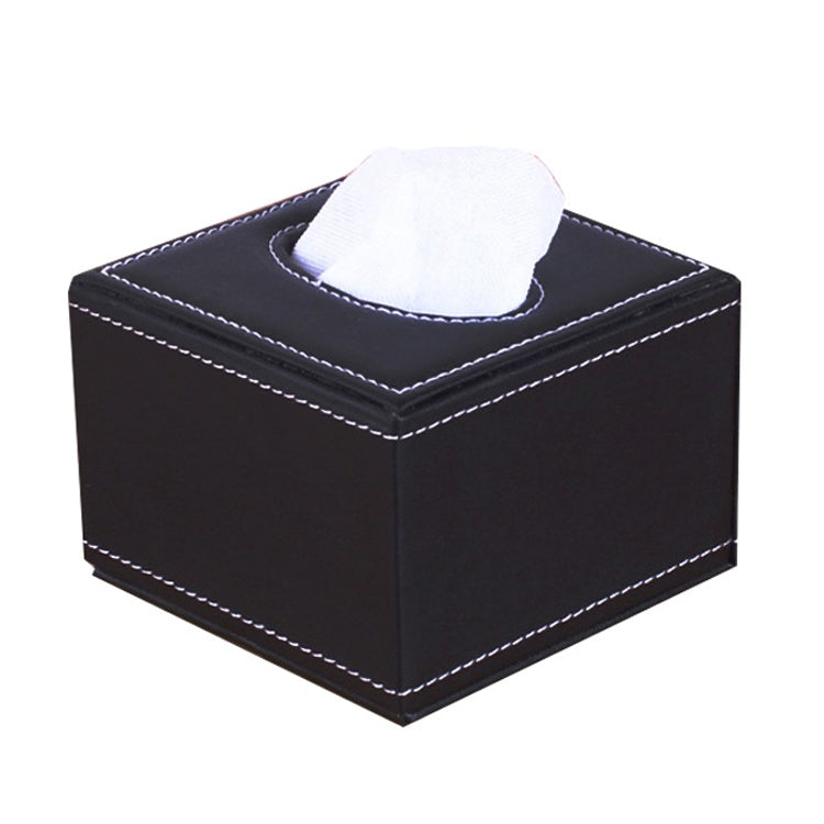 Hotel Restaurant Leather Square Paper Box Car Tissue Box, Sheepskin, Crocodile Pattern, Wheat Pattern, Ancient Pattern