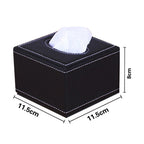 Hotel Restaurant Leather Square Paper Box Car Tissue Box, Sheepskin, Crocodile Pattern, Wheat Pattern, Ancient Pattern