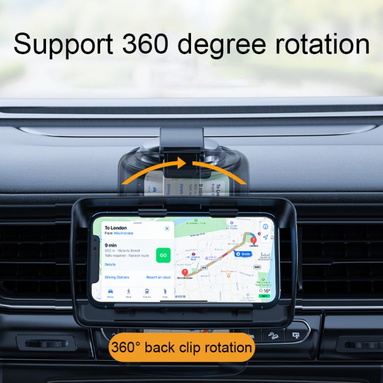 Car Suction Cup Dashboard Mobile Phone Holder with Sun Visor Folding Rotating Car Mount, Joint Model, Hose Model