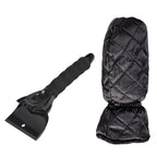 Vehicle Mounted Snow Shovel De-Icer Cleaning Tool, Black+Gloves, Blue+Gloves, Red+Gloves, Black, Blue, Red