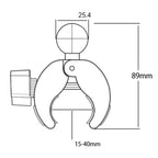 Camera Phone Holder Ball Head Base Live Riding Shooting Handlebar Rotating Clamp, Quick Release Ball Base