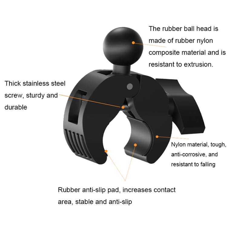 Camera Phone Holder Ball Head Base Live Riding Shooting Handlebar Rotating Clamp, Quick Release Ball Base