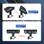 Rotatable Bicycle and Motorcycle Anti-shake Fixed Mobile Phone Holder with Sun Visor, Classic Model, Universal Model
