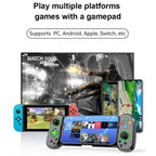 D7 BT5.0 Retractable Gamepad With Light For PC / Android / IPhone /Win7 10 11/Mac OS/Switch, D7 (Black), D7 (White), D7 (Purple)