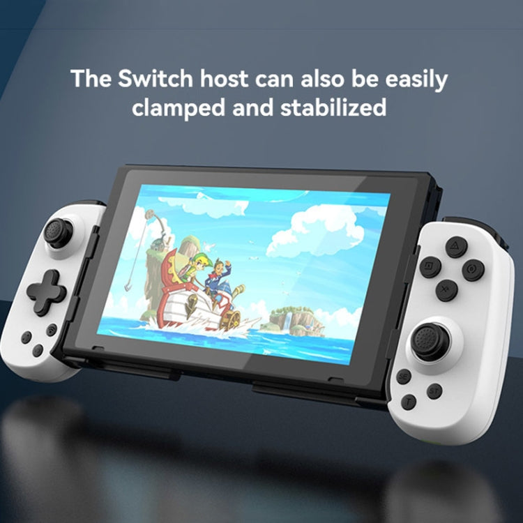 D6  Bluetooth Retractable Gamepad Dual Hall Six-Axis Somatosensory For Android/IPhone /Switch, D6 Black, D6 White Black, D6 White Red