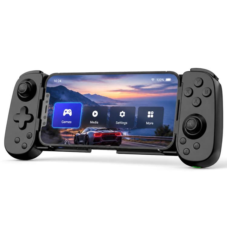 D6  Bluetooth Retractable Gamepad Dual Hall Six-Axis Somatosensory For Android/IPhone /Switch, D6 Black, D6 White Black