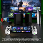 D6  Bluetooth Retractable Gamepad Dual Hall Six-Axis Somatosensory For Android/IPhone /Switch, D6 Black, D6 White Black