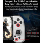 D6  Bluetooth Retractable Gamepad Dual Hall Six-Axis Somatosensory For Android/IPhone /Switch, D6 Black, D6 White Black