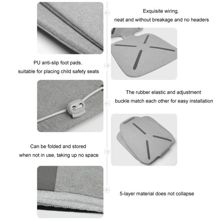 KEEP TOP Car Child Safety Seat Anti-Slip Thickened Anti-Wear Protective Pad