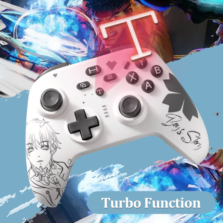 N2 Wireless 2.4G Controller Gamepad For XBOX One/One S/One X/Series S/Series X/PC Windows, Black, White, Comic Boy