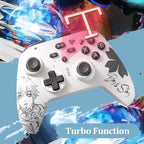 N2 Wireless 2.4G Controller Gamepad For XBOX One/One S/One X/Series S/Series X/PC Windows, Black, White, Comic Boy