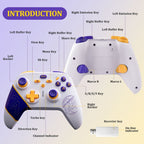 N2 Wireless 2.4G Controller Gamepad For XBOX One/One S/One X/Series S/Series X/PC Windows, Black, White, Comic Boy
