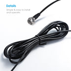 Extended Radio Antenna With Magnetic Base TV Adapting F-Connector FM Regulatory TV Radio Antenna