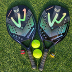 CAMEWIN 3K Carbon Fiber Rough Surface Beach Tennis Racket With Cover Bag