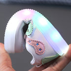 Children Board Shoes LED Light-Up Casual Footwear Boys And Girls Shoes, 21, 22, 23, 24, 25, 26, 27, 28, 29, 30