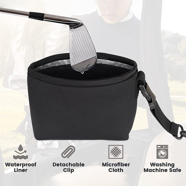 Portable Removable Golf Ball Waterproof Cleaning Bag