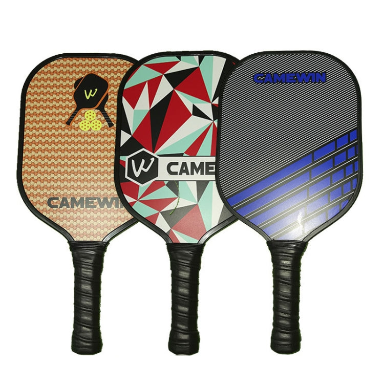 CAMEWIN  Carbon Fiber Pickleball Racket Set Include 2 Paddles+4 Balls+4 Hand Glue+1 Cover Bag