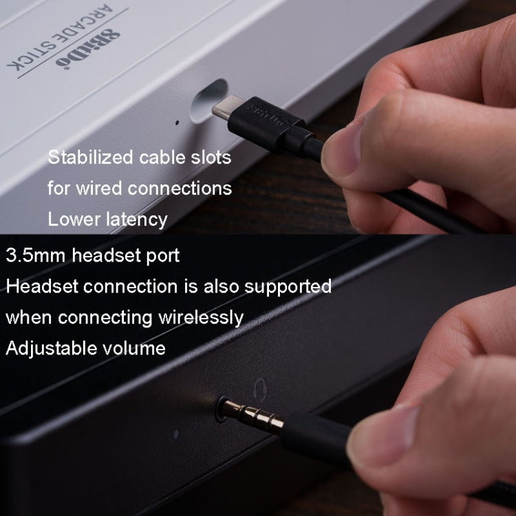 8Bitdo Wireless 2.4G Arcade Stick For XBOX Series X / S / XBOX One / Windows 10, 2.4G (White), 2.4G (Black)