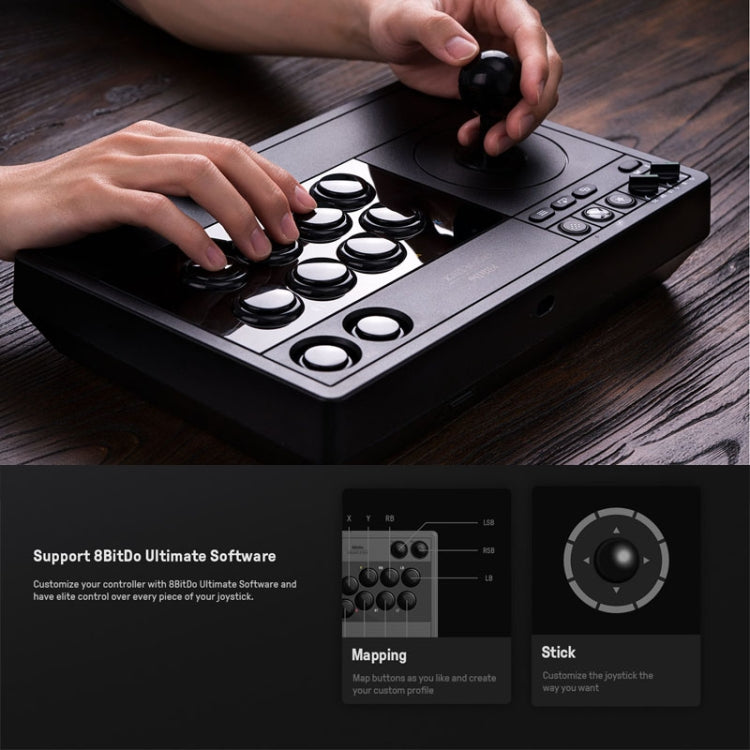 8Bitdo Wireless 2.4G Arcade Stick For XBOX Series X / S / XBOX One / Windows 10, 2.4G (White), 2.4G (Black)