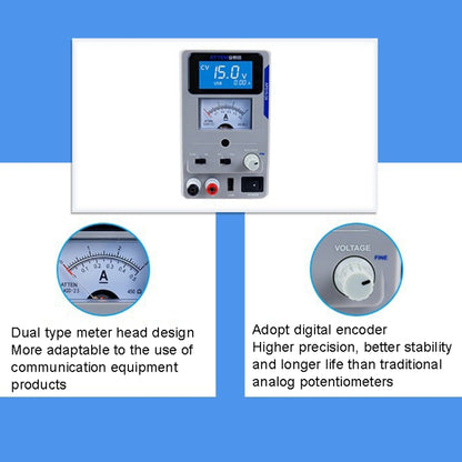 USB Digital Variable Adjustable Laboratory DC Power Supply For Mobile Repair, EU Plug, ATTEN APS22-5A 22V 5A