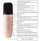 Portable RGB Lighting Effect Bluetooth Speaker Home Mini Karaoke Audio, Speaker, Single Microphone+Speaker, Dual Microphone+Speaker