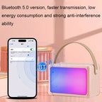 Portable RGB Lighting Effect Bluetooth Speaker Home Mini Karaoke Audio, Speaker, Single Microphone+Speaker, Dual Microphone+Speaker