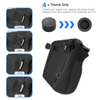 JYS JYS-SD011 For Steam Deck 7pcs/set Host Silicone Case With Joystick Cap+Touch Board Sticker Set, Red, Black, Blue