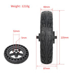 For Xiaomi M365 Electric Scooter 8.5-inch Rear Wheel  Solid Shock-absorbing Honeycomb Tire with Hub, 8.5-inch