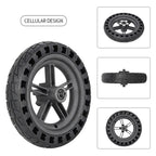 For Xiaomi M365 Electric Scooter 8.5-inch Rear Wheel  Solid Shock-absorbing Honeycomb Tire with Hub, 8.5-inch