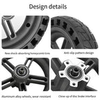 For Xiaomi M365 Electric Scooter 8.5-inch Rear Wheel  Solid Shock-absorbing Honeycomb Tire with Hub, 8.5-inch