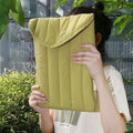 Flat Cotton Embroidery Inner Bag Lightweight Space Cotton Protective Case, 9.7-11 inch, 12.9-13.3 inch, 15.6-16 inch