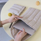 Flat Cotton Embroidery Inner Bag Lightweight Space Cotton Protective Case, 9.7-11 inch, 12.9-13.3 inch, 15.6-16 inch