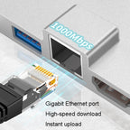 For Surface Pro 8 / 9 / X Dual Type-C Computer Expansion Hub 7 In 1 Docking Station, For Surface Pro 8 / 9 / X