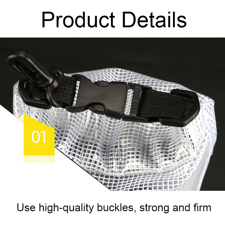 2L Outdoor Translucent Waterproof Bag Beach Rafting Swimming Bag, without Strap, with Strap