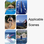 2L Outdoor Translucent Waterproof Bag Beach Rafting Swimming Bag, without Strap, with Strap