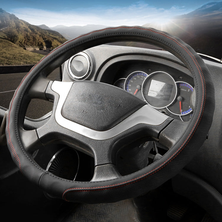 Leather Truck Steering Wheel Cover, 40cm, 42cm, 45cm, 47cm, 50cm