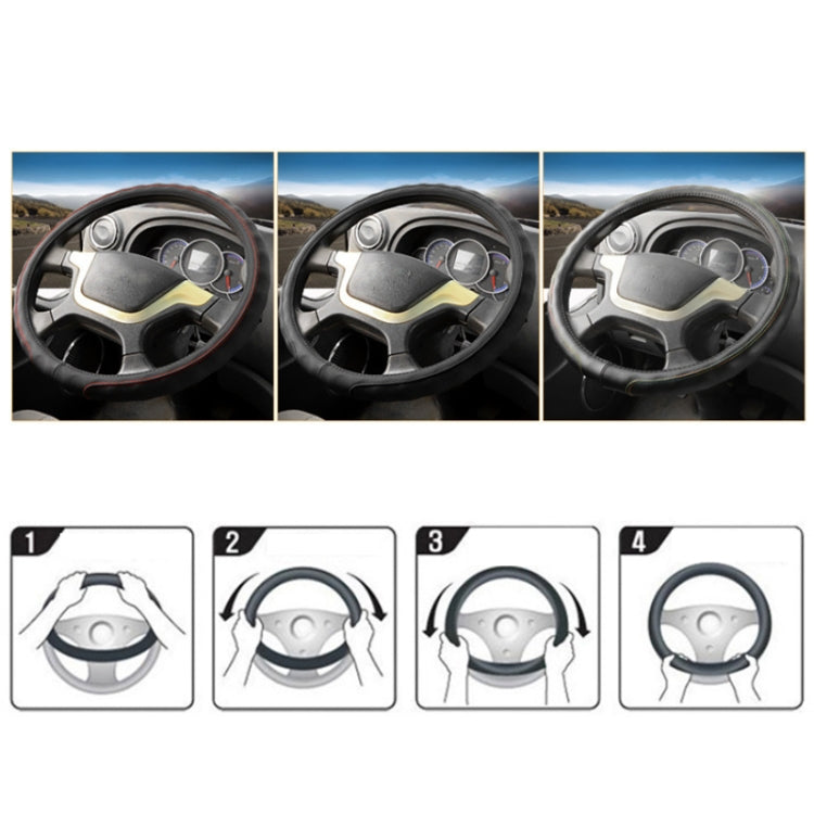 Leather Truck Steering Wheel Cover, 40cm, 42cm, 45cm, 47cm, 50cm