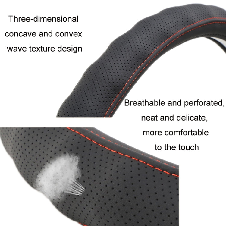 Leather Truck Steering Wheel Cover, 40cm, 42cm, 45cm, 47cm, 50cm