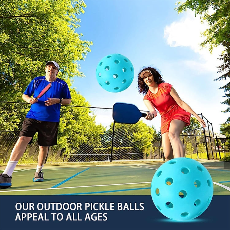 LEIJIAER 40 Holes Luminous Pickleball Outdoor Plastic Hole Ball