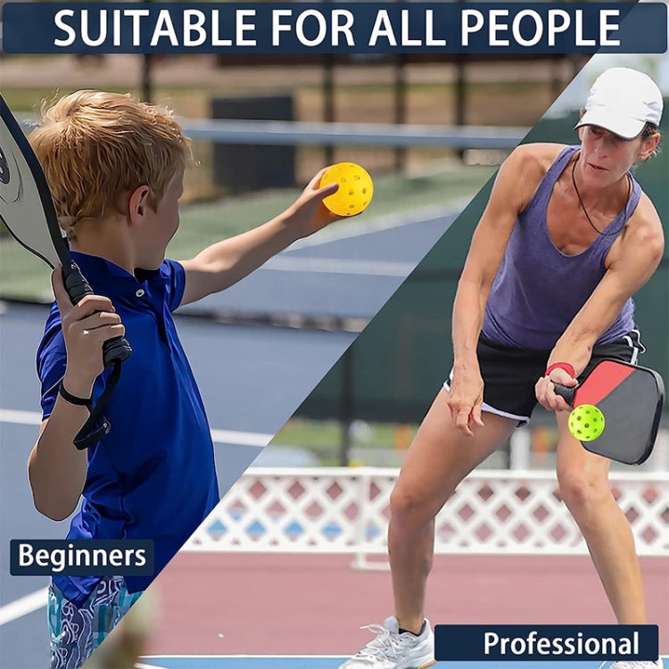 LEIJIAER 40 Holes Luminous Pickleball Outdoor Plastic Hole Ball