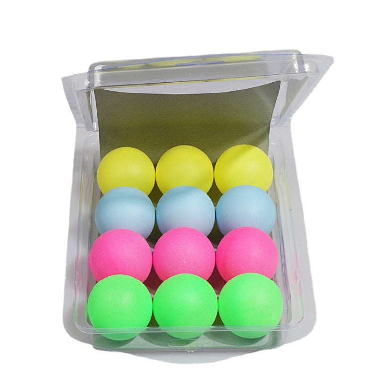 REGAIL 12pcs/box Colorful Plastic Table Tennis Balls