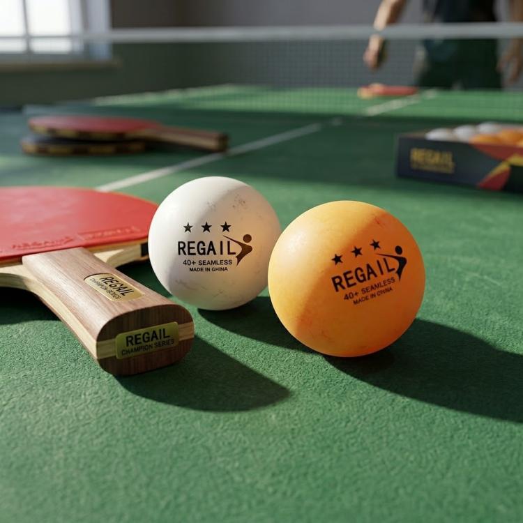 REGAIL 6pcs Training Table Tennis, Single Suction (White), Single Suction (Yellow), Dual Suction (White), Dual Suction (Yellow), Blue Box (White), Blue Box (Yellow)