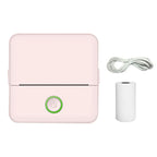 X6 200DPI Student Homework Printer Bluetooth Inkless Pocket Printer, Pink Printer Paper x1, White Printing Paper x1, Pink Printing Paper x5, White Printing Paper x5, Pink Sicker x5, White Sticker x5, Pink 5 Printer Paper+5 Stickers                     ...