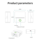 X6 200DPI Student Homework Printer Bluetooth Inkless Pocket Printer, Pink Printer Paper x1, White Printing Paper x1, Pink Printing Paper x5, White Printing Paper x5, Pink Sicker x5, White Sticker x5, Pink 5 Printer Paper+5 Stickers                     ...