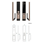 T100A  3D Face Recognition Fingerprint Code Card Digital Door Lock, T100A Space Gray, T100A Rose Gold