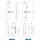 A60 Smart Fingerprint Password Door Lock With Doorbell, Basic Version Gray, Basic Version Gold, Tuya APP Version Gray, Tuya APP Version Gold